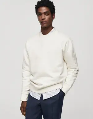 Mango 100% cotton basic sweatshirt 