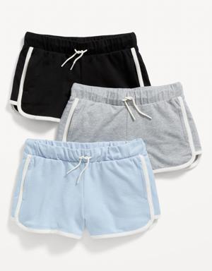 Old Navy French Terry Dolphin-Hem Cheer Shorts 3-Pack for Girls blue