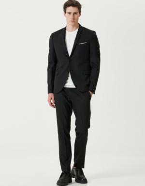Slim Fit Lacivert Takım Elbise