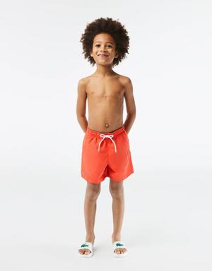 Boys' Quick-Dry Solid Swim Shorts