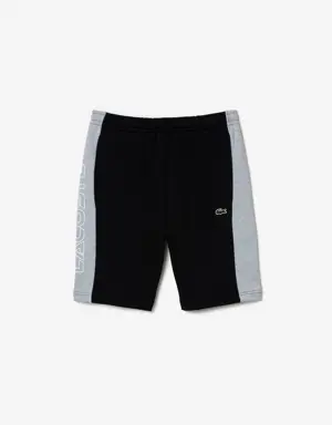 Lacoste Jogger Shorts aus ungerautem Fleece mit Colourblock