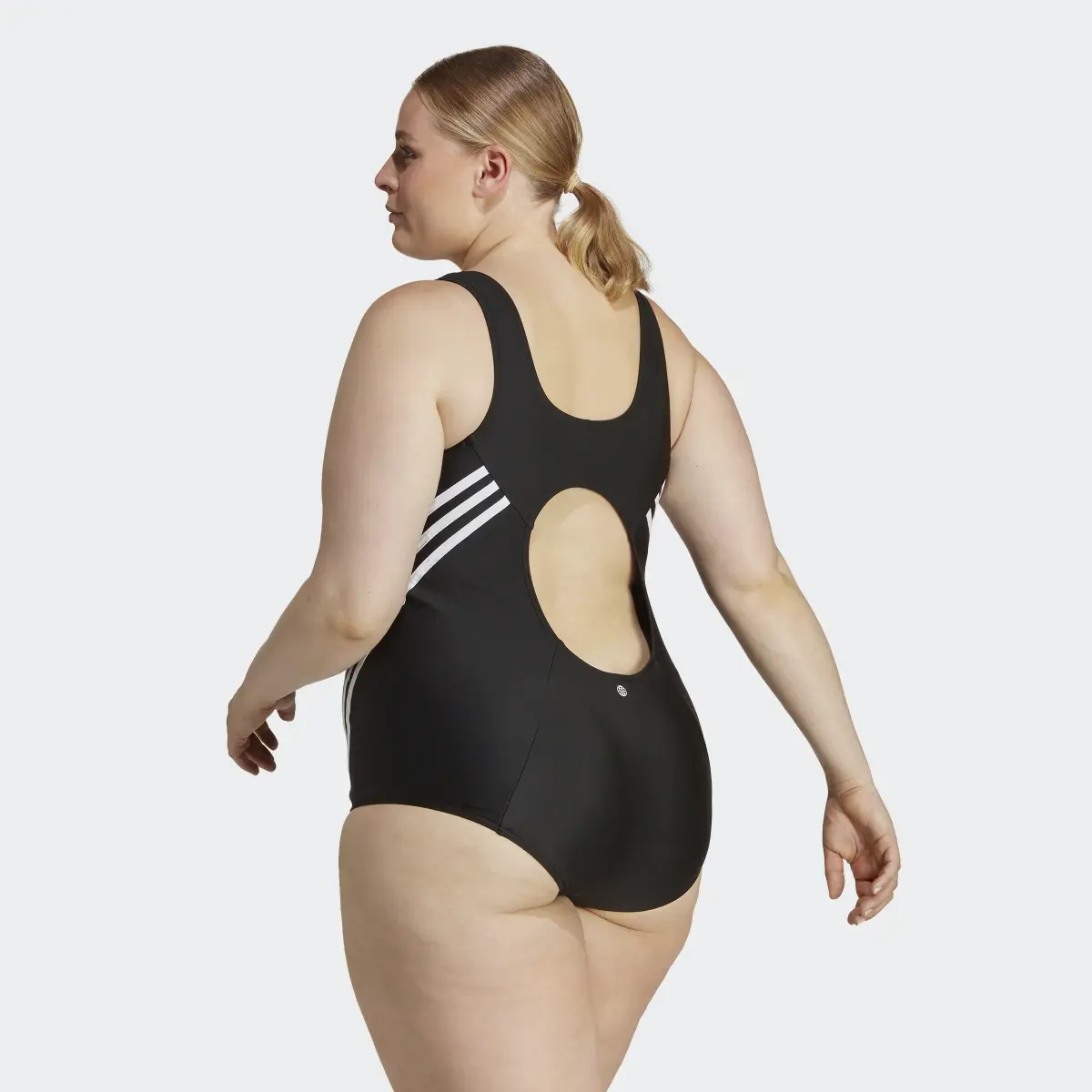 Adidas 3-Stripes Swim Suit (Plus Size). 3