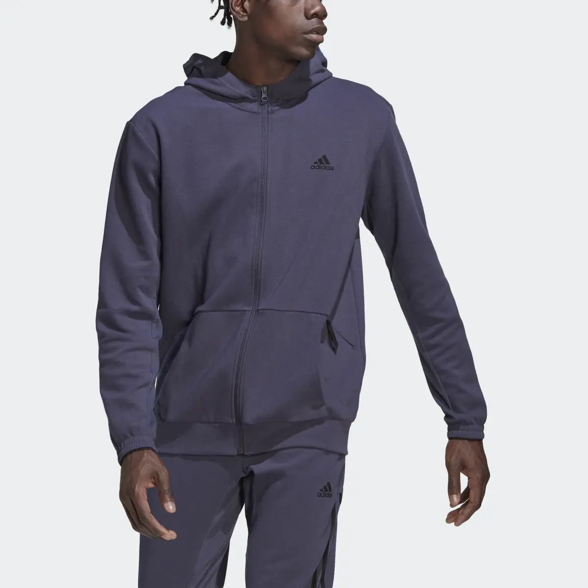 Adidas AEROREADY Yoga Full-Zip Hoodie. 1