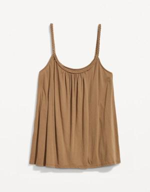 Old Navy Maternity Sleeveless Braided-Strap Swing Top brown