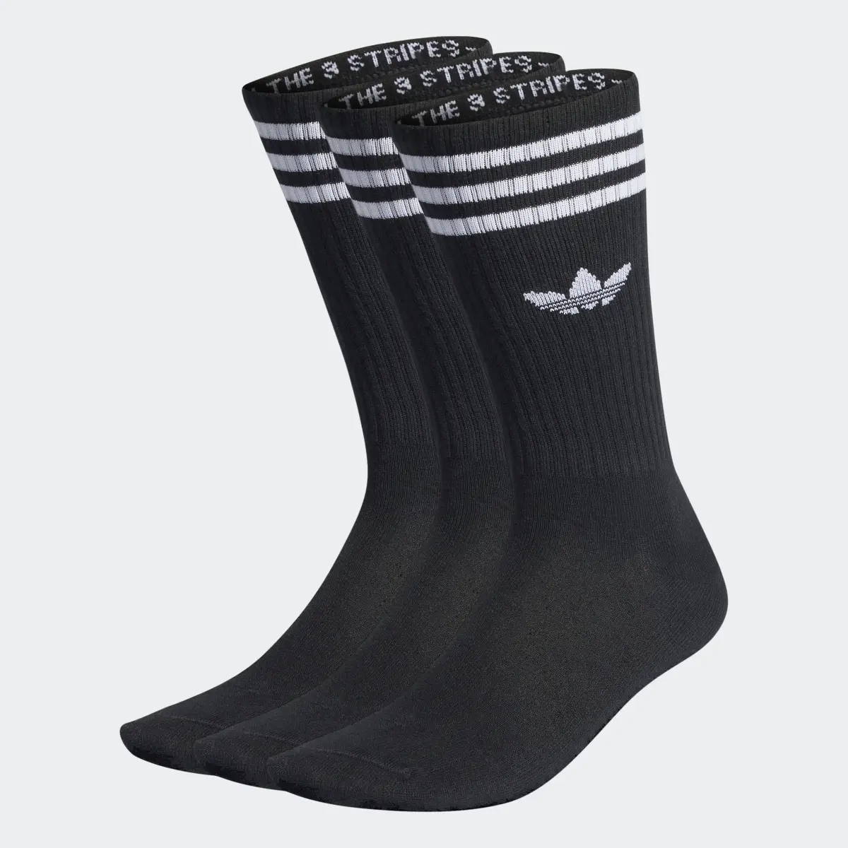 Adidas Solid Crew Socks 3 Pairs. 1