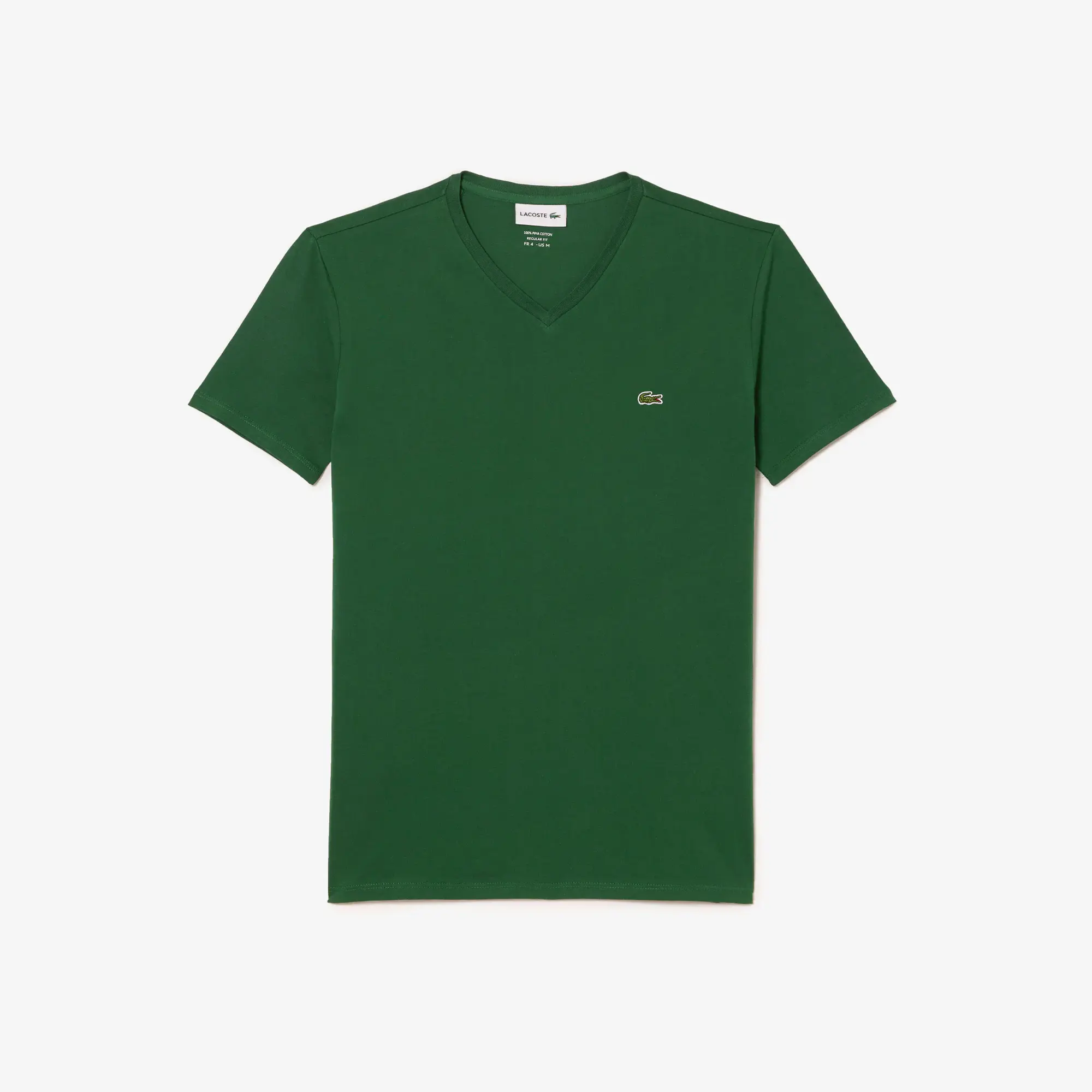 Lacoste Men's V-Neck Pima Cotton Jersey T-Shirt. 2 Lacoste Men's V-Neck Pima Cotton Jersey T-Shirt. 2