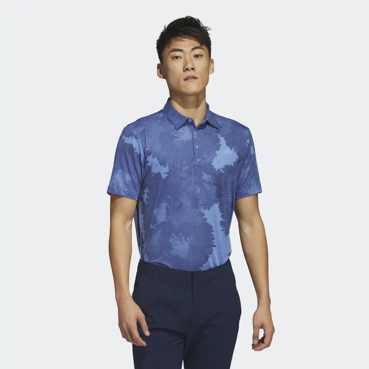 Adidas Polo de golf en mesh Flower. 2