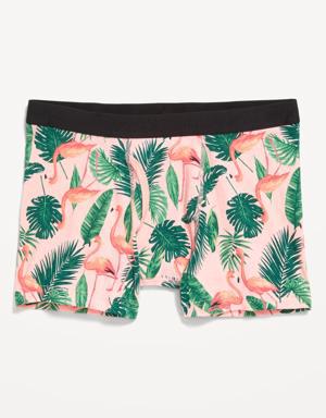 Soft-Washed Built-In Flex Printed Boxer-Brief Underwear for Men -- 4.5-inch inseam multi