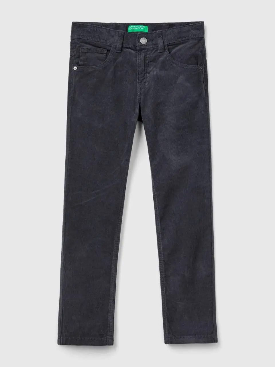 Benetton slim fit stretch corduroy trousers. 1