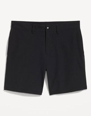 StretchTech Nylon Chino Shorts for Men -- 7-inch inseam black