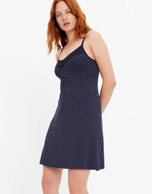 Gap Maternity Modal Nursing PJ Dress blue