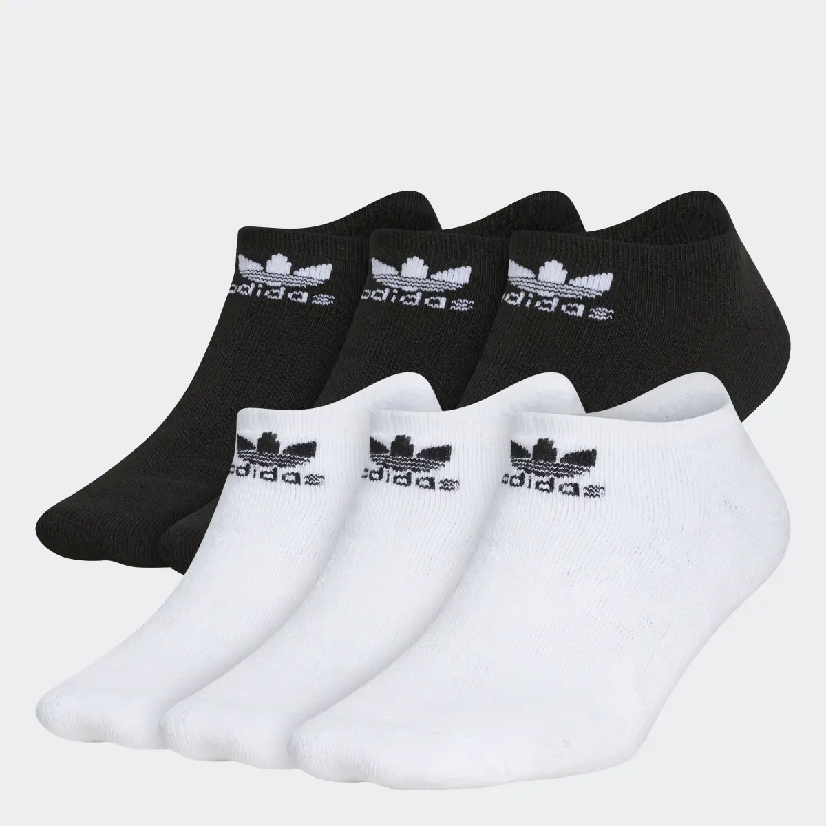 Adidas Trefoil No-Show Socks 6 Pairs. 1