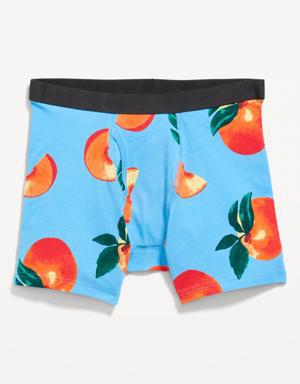 Soft-Washed Built-In Flex Boxer-Brief Underwear for Men -- 6.25-inch inseam orange