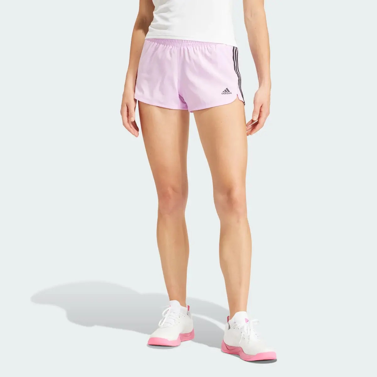 Adidas Pacer 3-Stripes Woven Shorts. 1