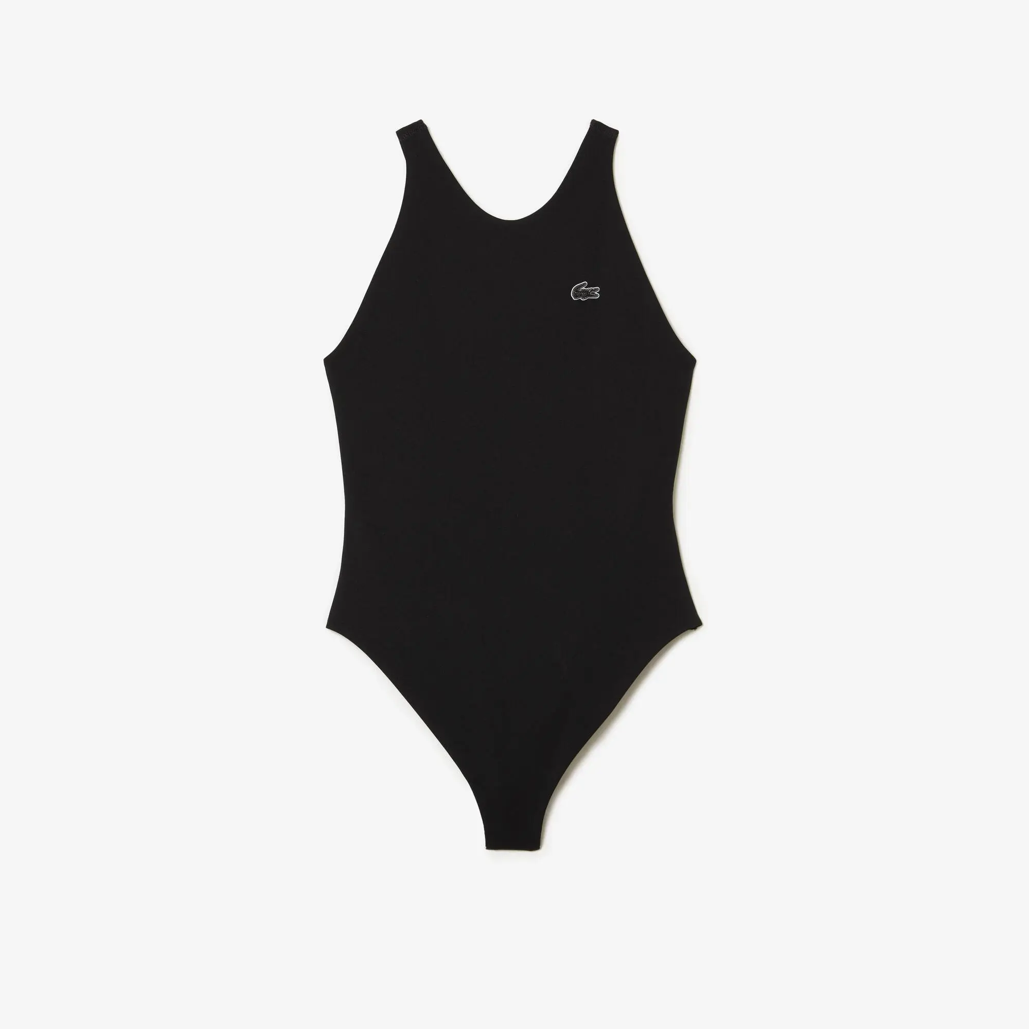 Lacoste Women’s Lacoste One-Piece Recycled Polyamide Swimsuit. 2