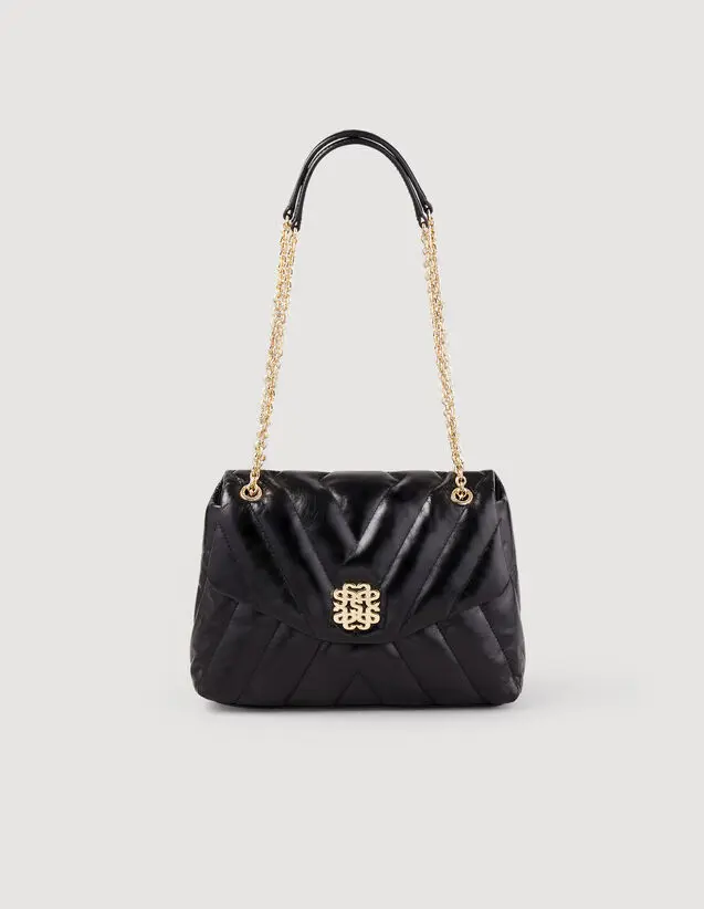 Sandro Mila quilted leather bag. 2