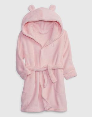 Gap Toddler Brannan Bear Fuzzy Robe pink