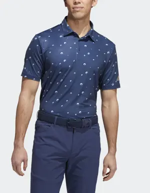 Adidas Ultimate365 Allover Print Golf Polo Shirt