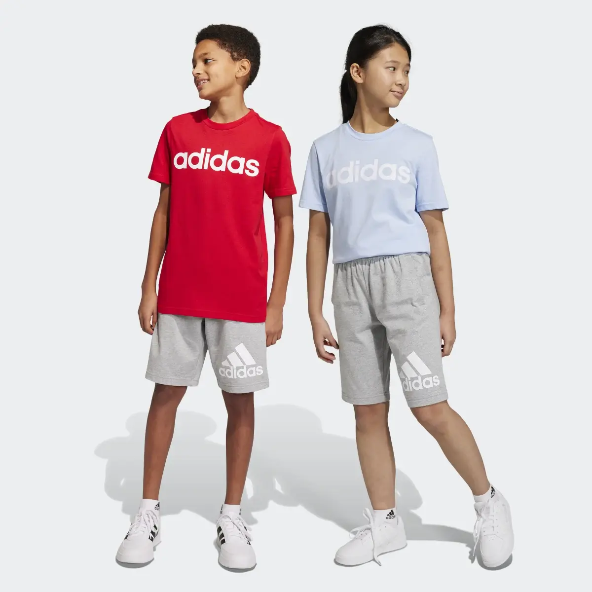 Adidas Essentials Big Logo Cotton Shorts. 1