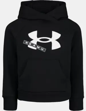 Little Girls' UA Rival Fleece Metallic Logo Hoodie