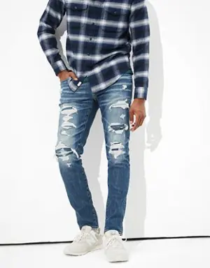 AirFlex+ Temp Tech Patched Athletic Skinny Jean
