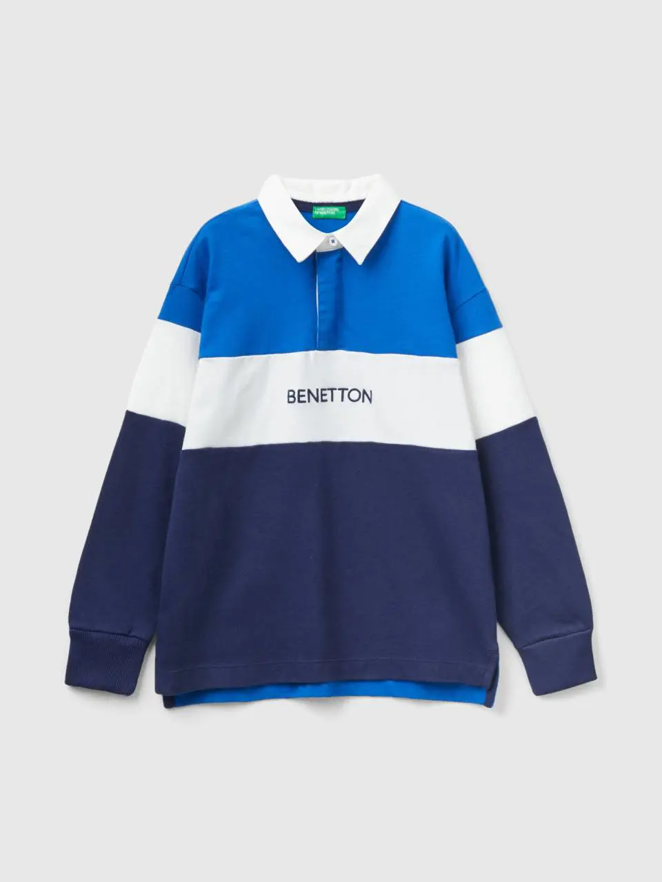 Benetton blue regular fit polo. 1