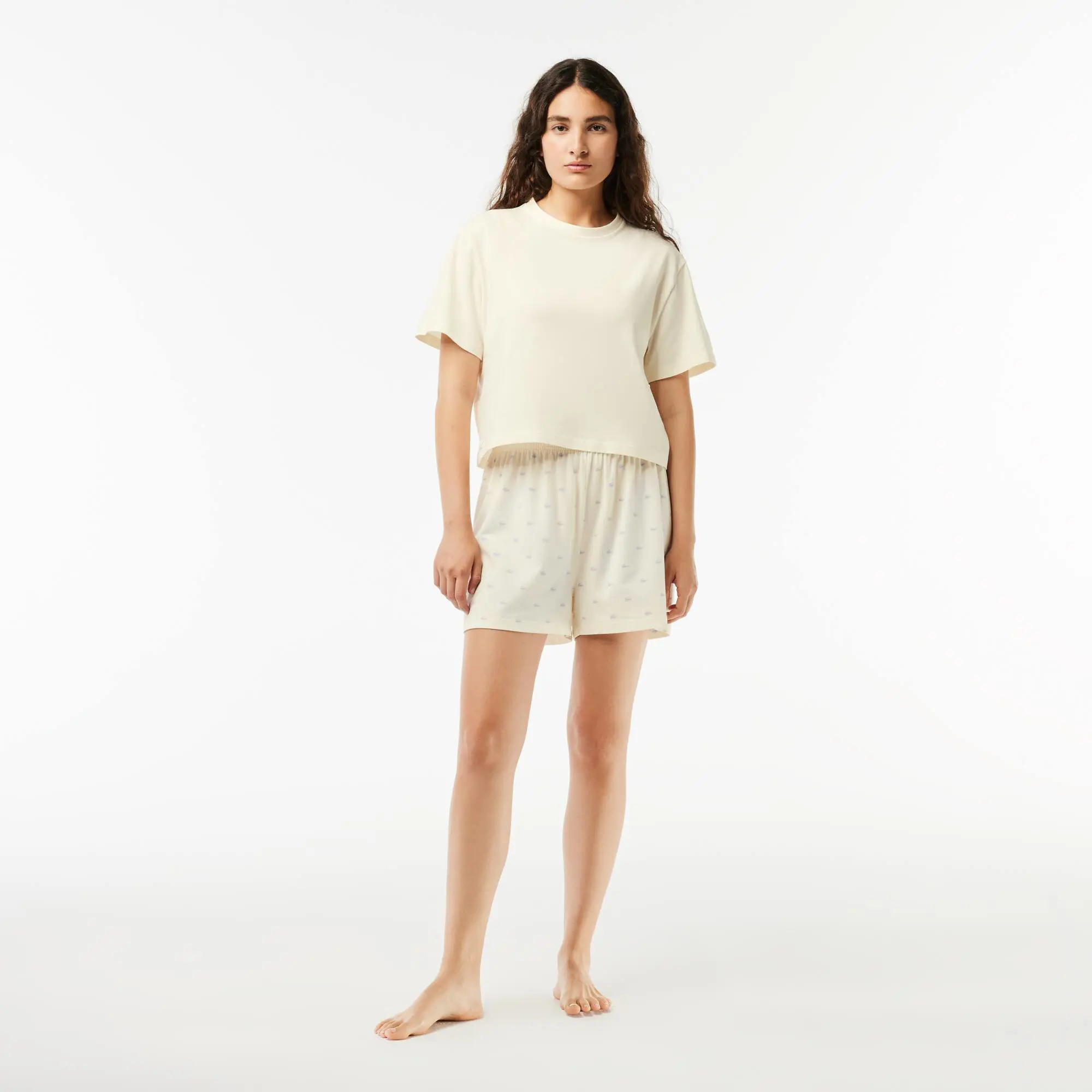Lacoste Pyjama-Set mit Croc-Shorts. 1