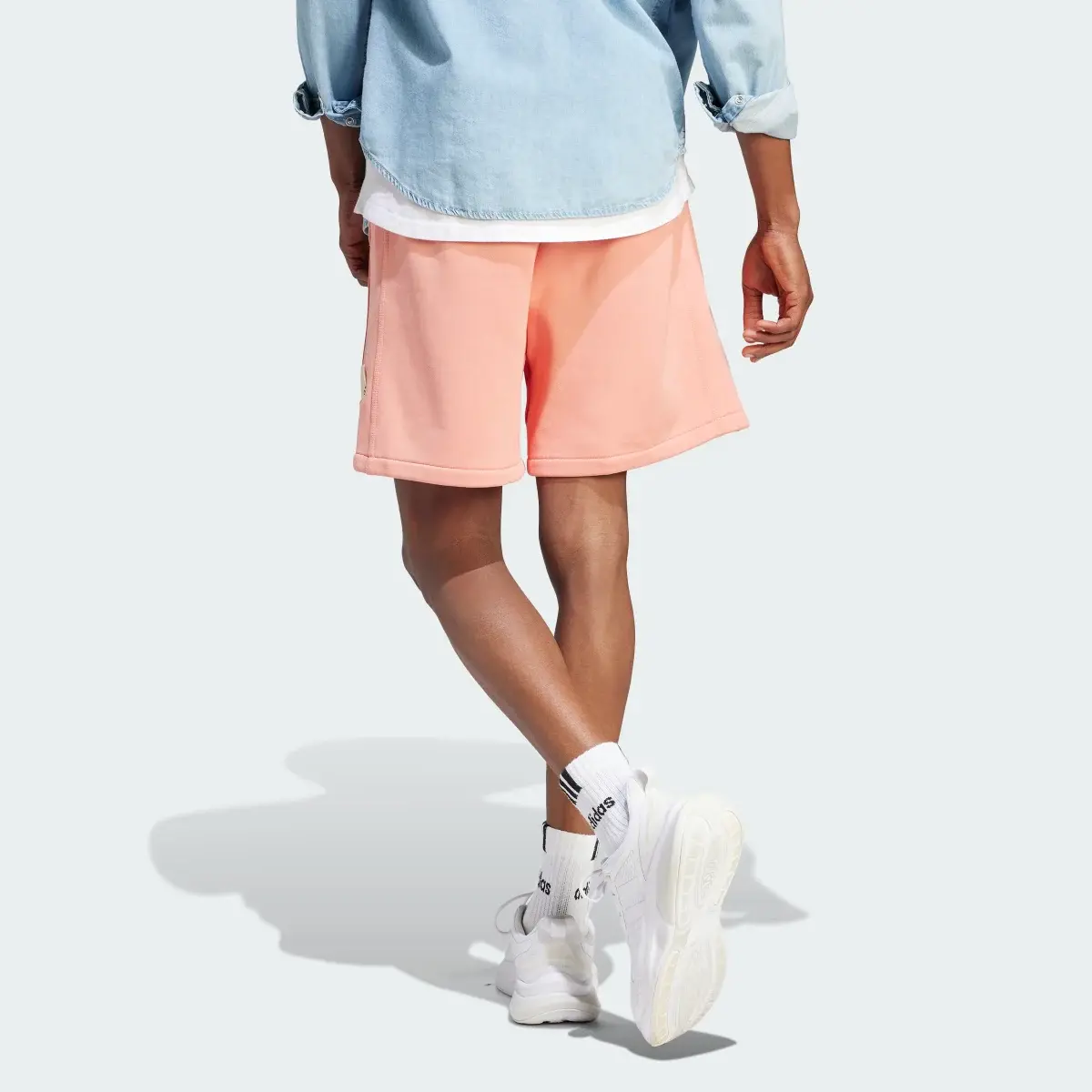 Adidas Lounge Fleece Shorts. 2