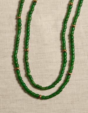 Verdant Beaded Necklace &#124 Aureus + Argent green