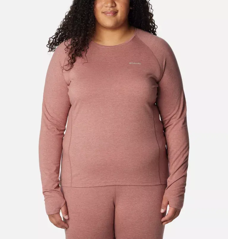 Columbia Women's Tunnel Springs™ Wool Crew Baselayer Shirt- Plus Size. 1