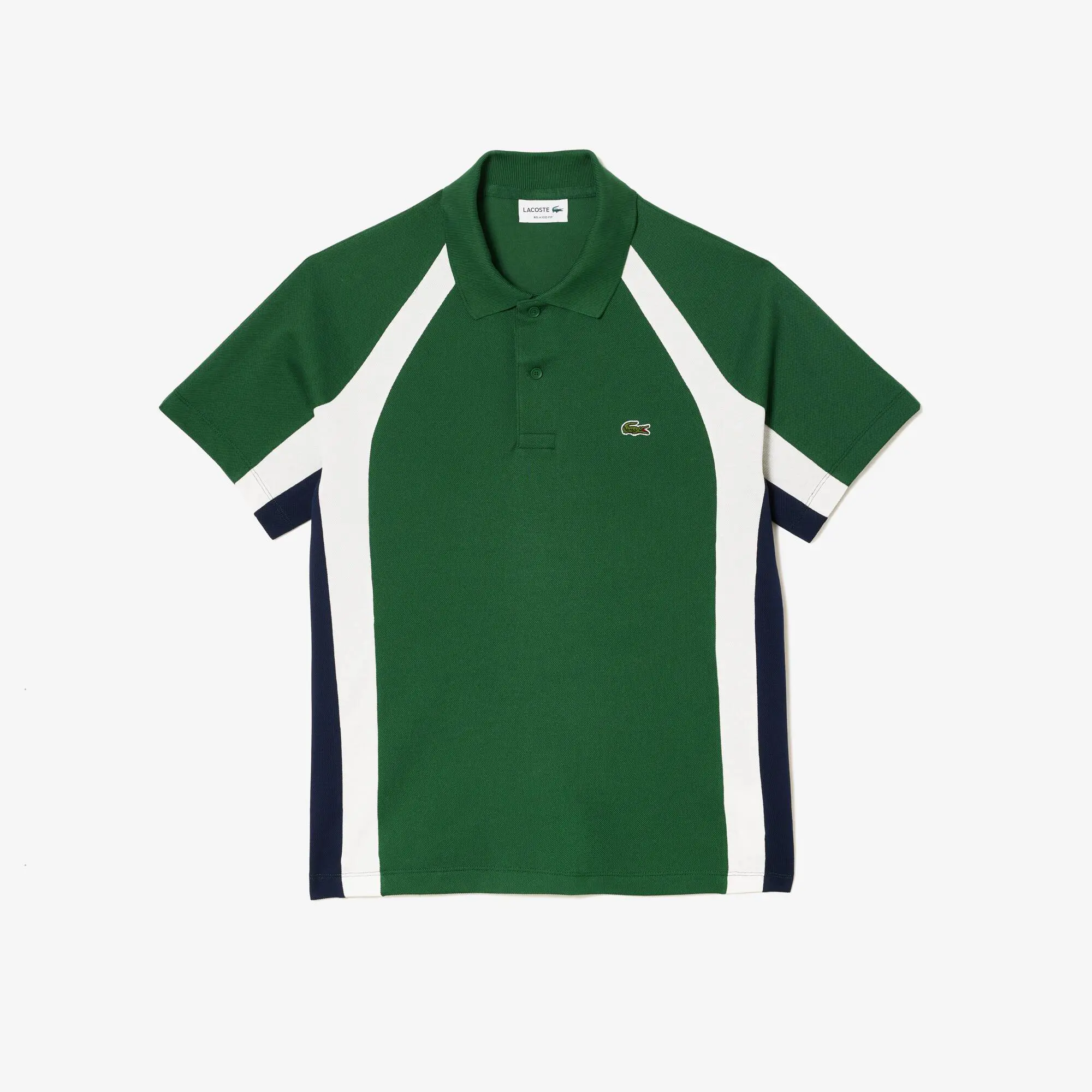 Lacoste Men’s Lacoste Cotton Mini-Piqué Colourblock Polo Shirt. 2