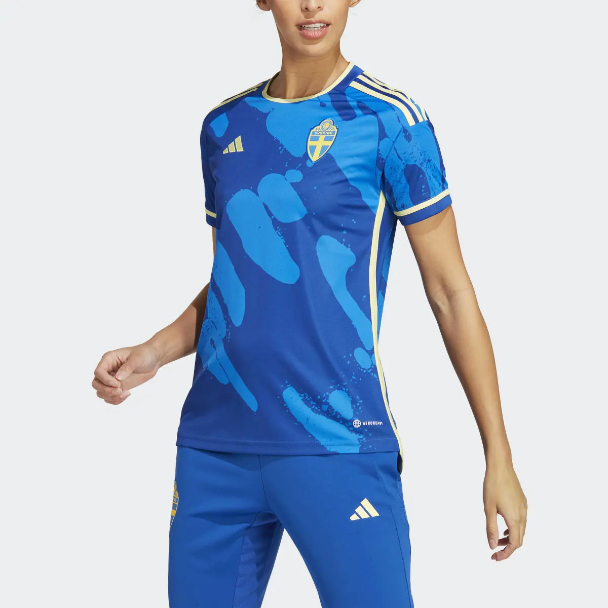 Adidas Sweden Women's Team 23 Away Jersey. 1