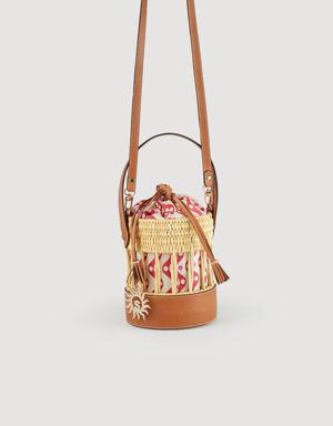 Raffia bucket bag Login to add to Wish list