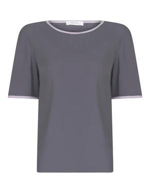 Grey Crewneck T-Shirt Retro