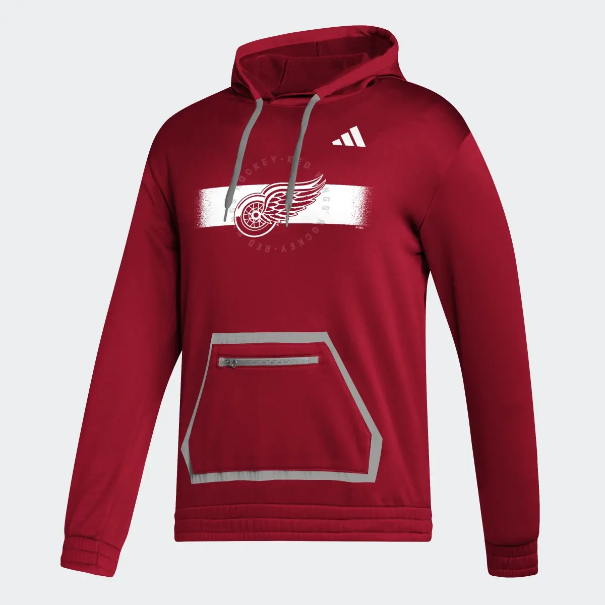 Adidas Red Wings Team Issue Pullover Hoodie. 1