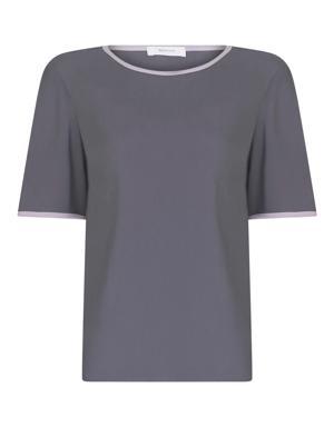 Grey Crewneck T-Shirt Retro