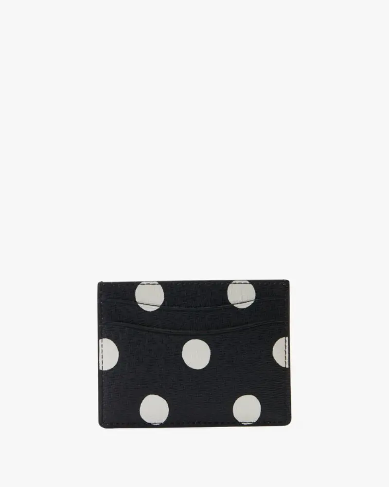 Kate Spade Morgan Sunshine Dot Card Holder - KF570 BLC