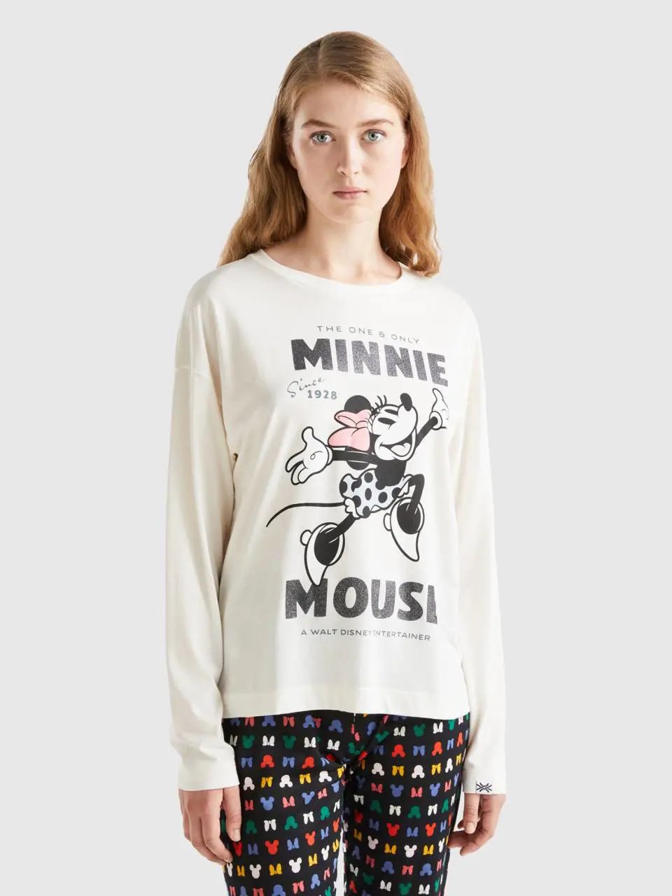 Benetton minnie mouse sweater in cotton blend. 1