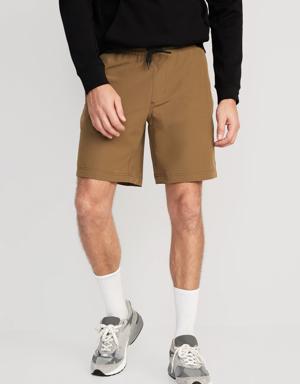 StretchTech Water-Repellent Shorts -- 9-inch inseam brown