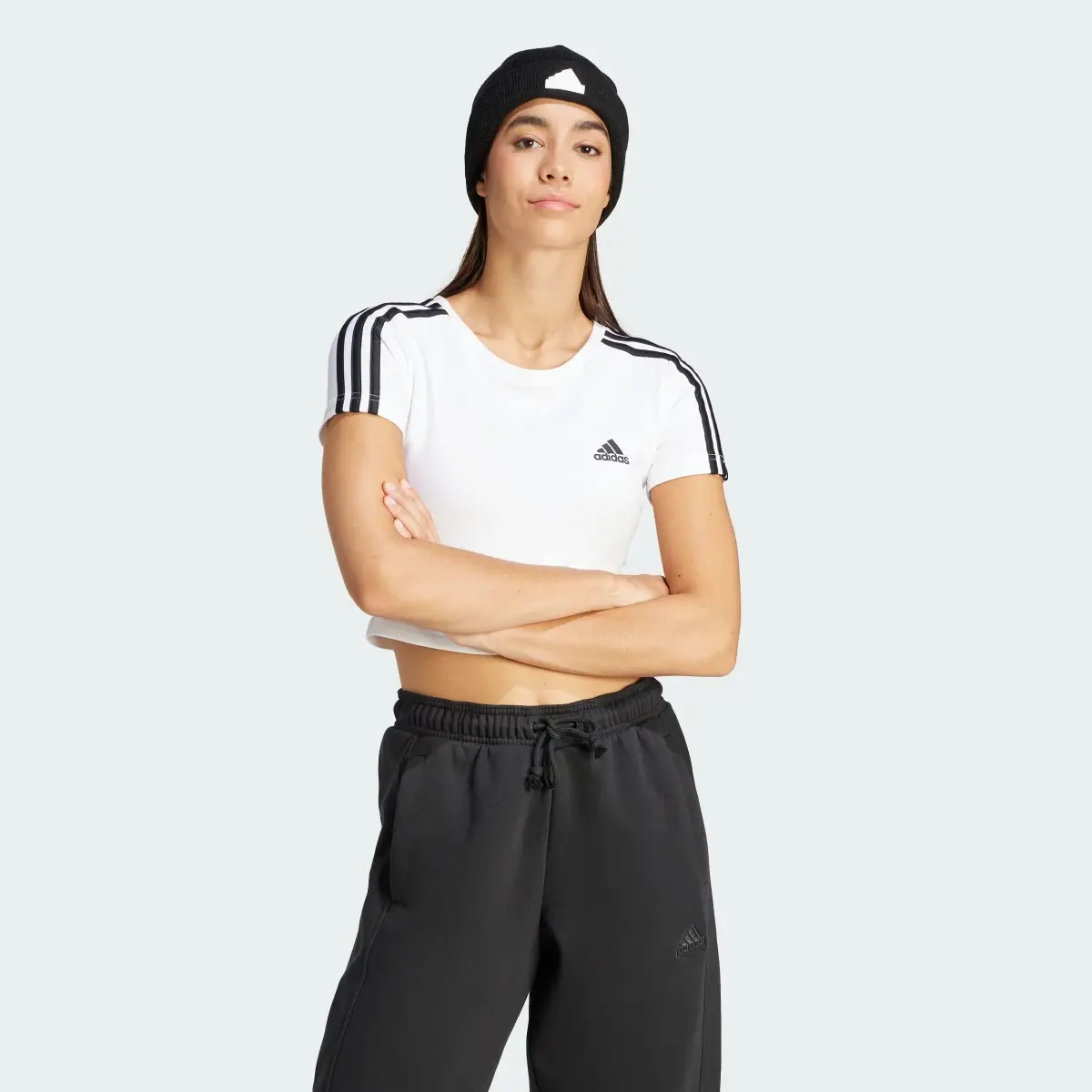 Adidas Essentials 3-Stripes Tee. 2