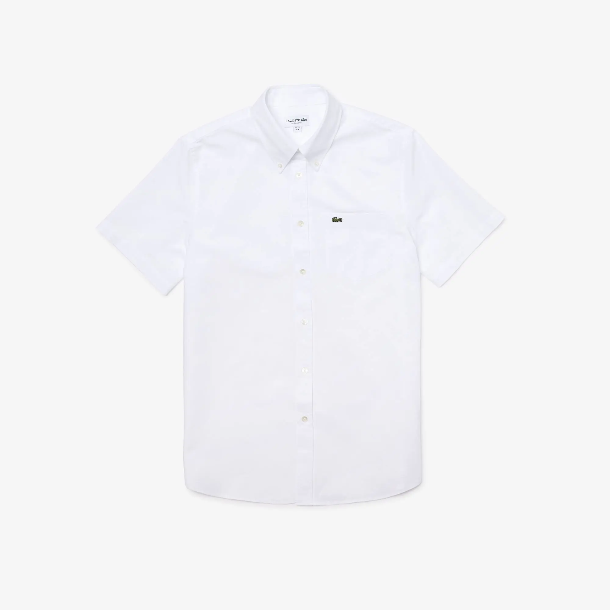 Lacoste Chemise regular fit à manches courtes en coton Oxford premium. 2