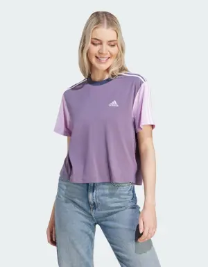 Essentials 3-Stripes Single Jersey Crop Top