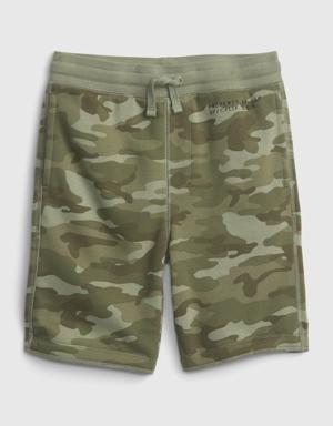 Kids Pull-On Fleece Shorts green