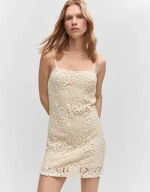 Crochet short dress
