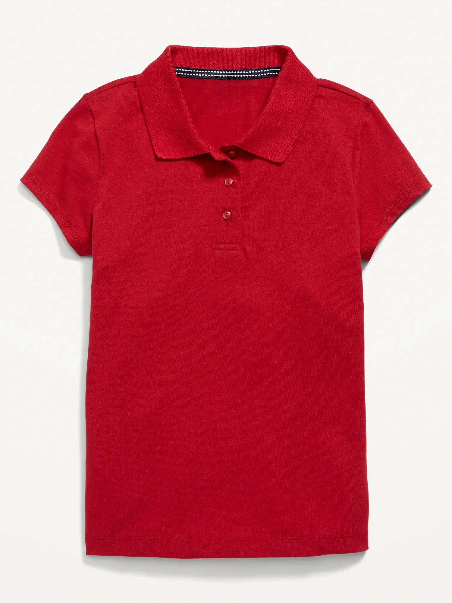 Old Navy Uniform Jersey Polo Shirt for Girls red. 1