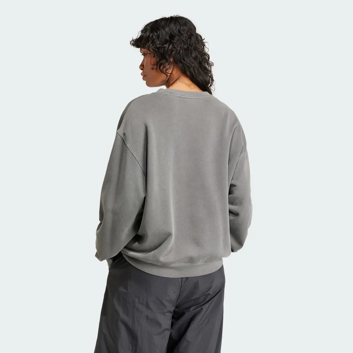 Adidas Washed Trefoil Sweatshirt. 3