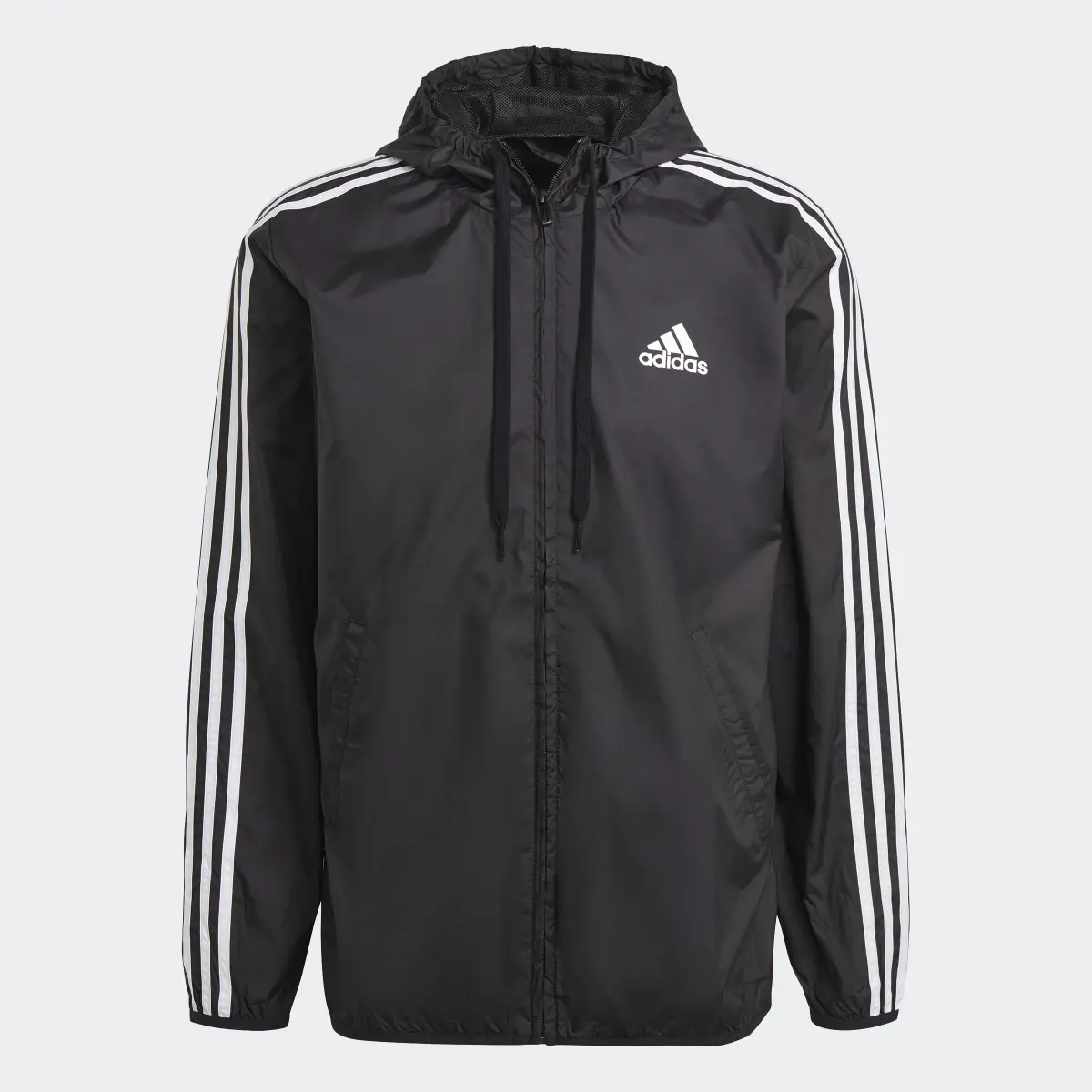 Adidas Primegreen Essentials 3-Stripes Windbreaker. 1