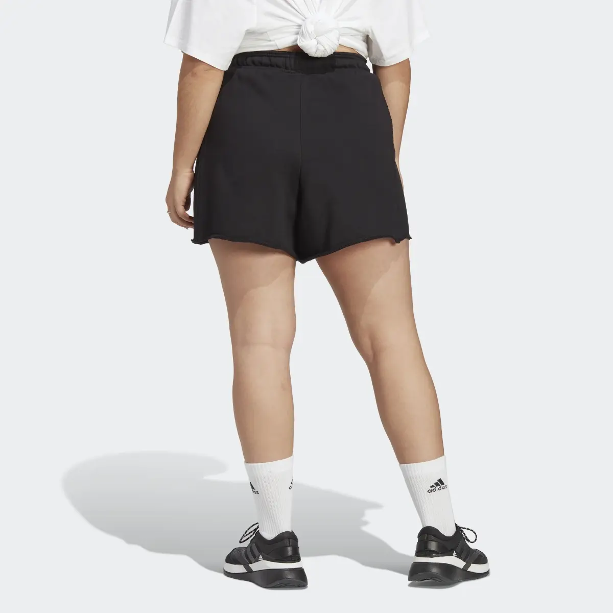 Adidas Collective Power High-Rise Relaxed Shorts (Plus Size). 2