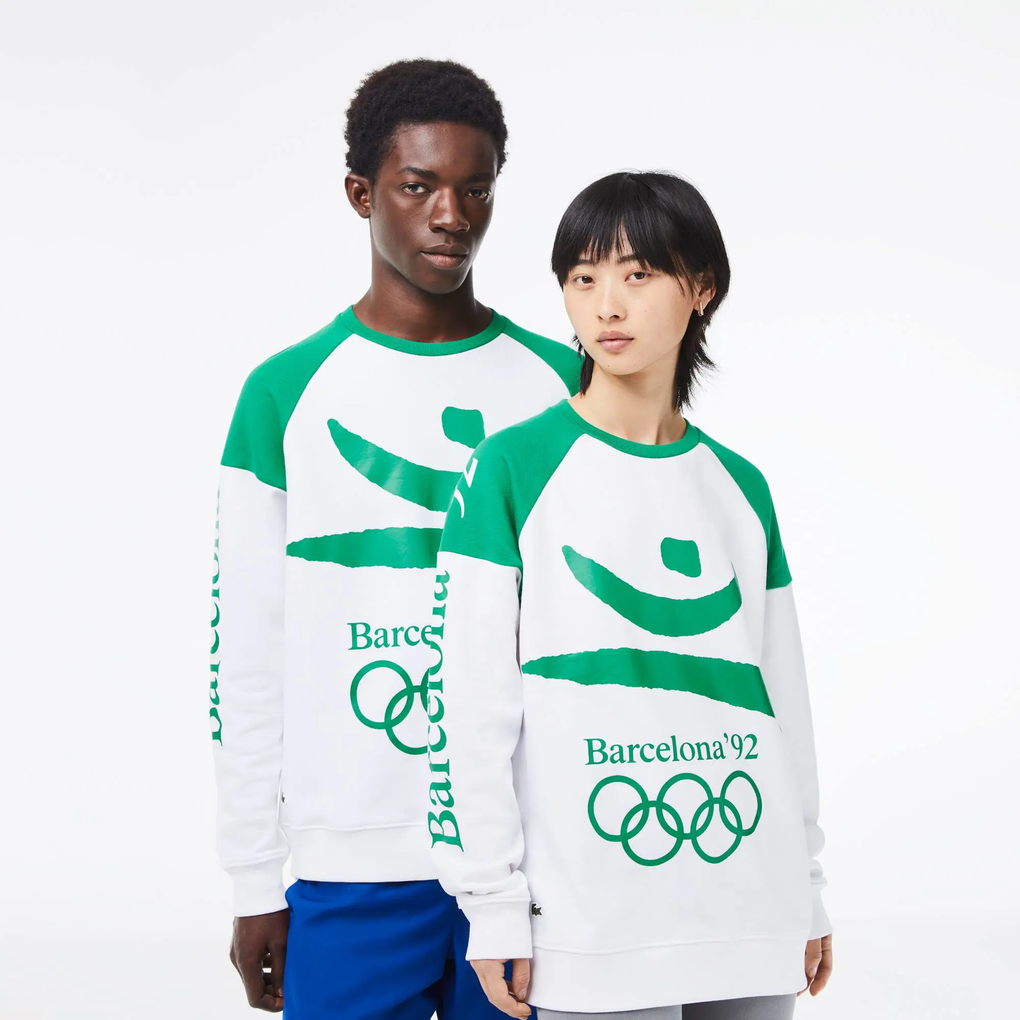 Lacoste Unisex Barcelona Olympics Heritage Sweatshirt. 1