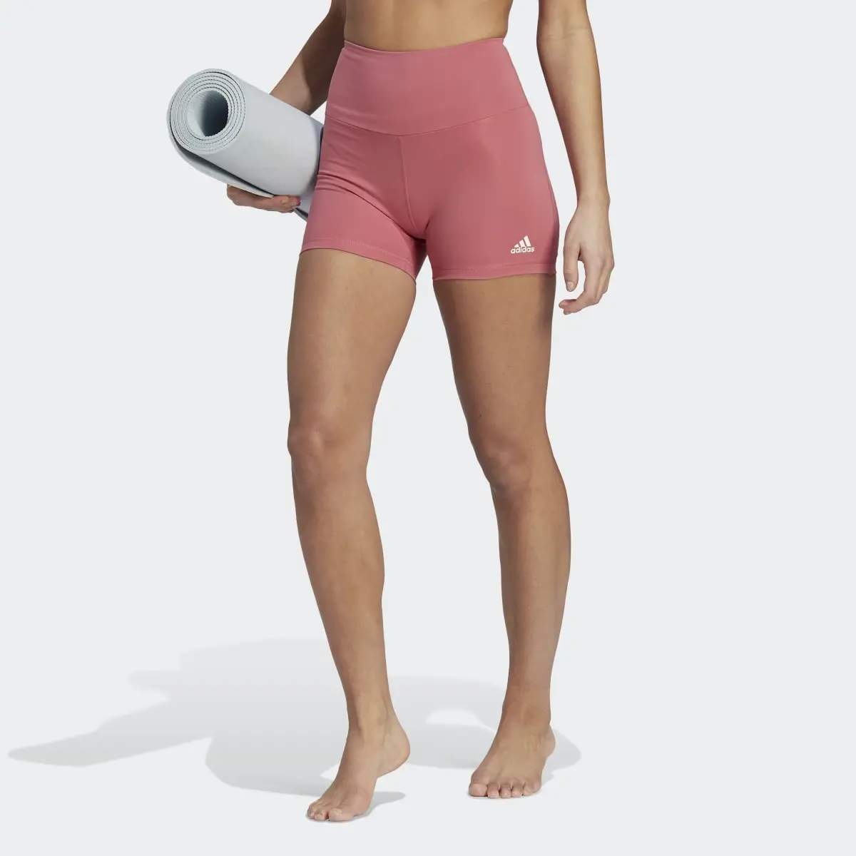 Adidas Yoga Essentials High-Waisted Short Leggings. 1